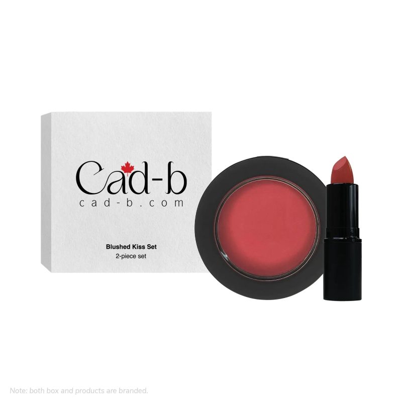 Lipstick & Blushed Kiss Set – KIS | Mauve Lipstick & Guava Blush Duo – Cruelty Free Makeup - Image 3
