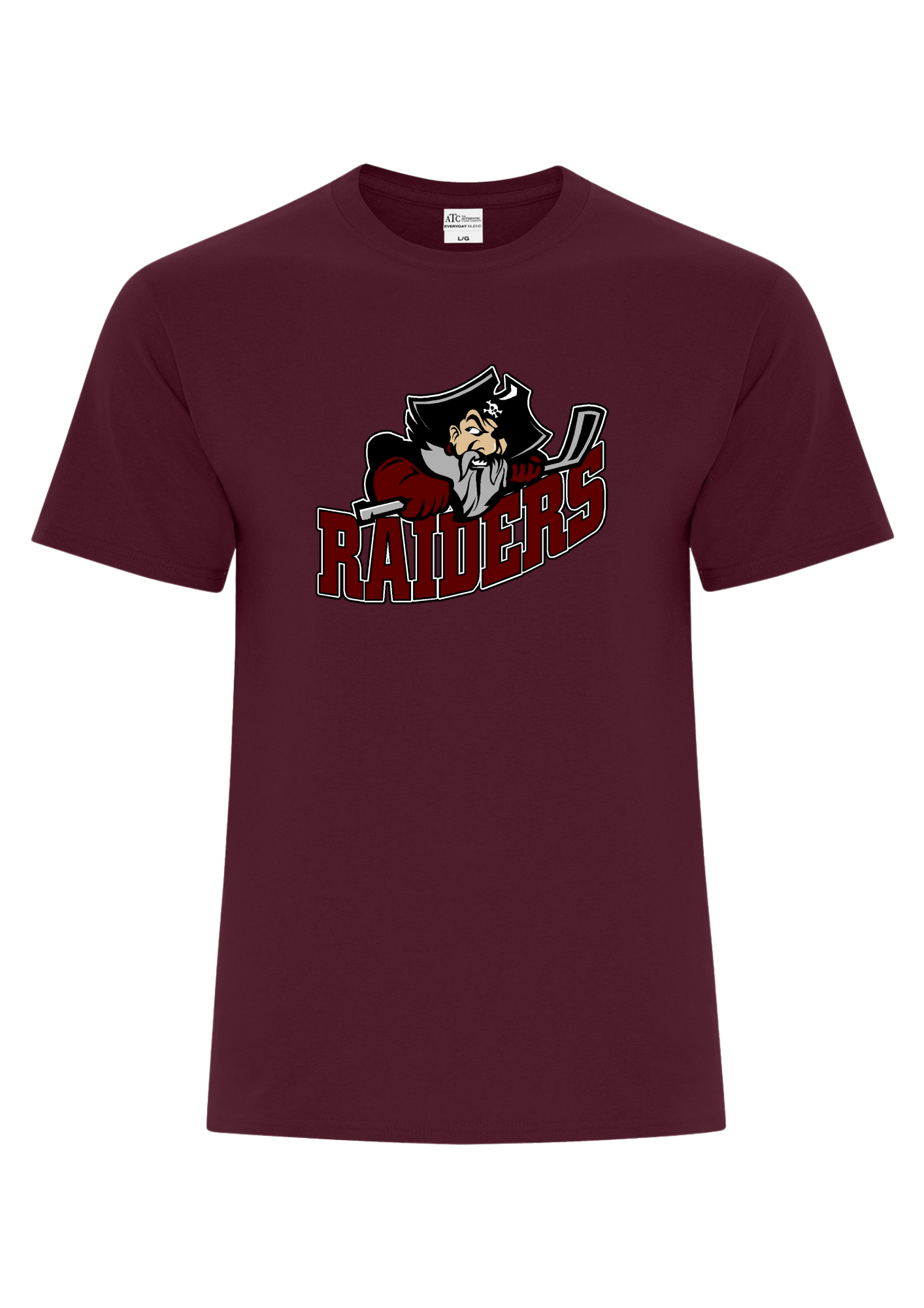 Seven Oaks Raiders everyday cotton‑poly T‑shirt with moisture‑wicking Comfort Dry fabric - Maroon