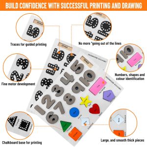 Alternative view of PRESCHOOL NUMBERS/SHAPES/COLOURS - Preschool Learning Bundle: Numbers, Shapes & Colors | Autism-Friendly Educational Set | Sensory Learning Tools (Ages 2-5)