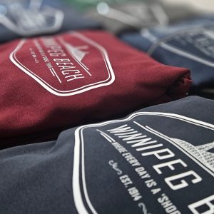 Winnipeg Beach “The Beacher” hoodie inspired by historic Rollercoaster and Water Tower