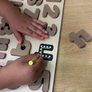 Alternative view of ALPHABET AND NUMBER CHALKBOARD SET -  Alphabet & Number Chalkboard Learning Set | Educational Tracing Board for Autism Support | Multi-Sensory Learning Tool