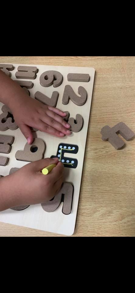 ALPHABET AND NUMBER CHALKBOARD SET - Alphabet & Number Chalkboard Learning Set | Educational Tracing Board for Autism Support | Multi-Sensory Learning Tool - Image 2