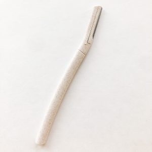 Smile Boutiques Wheat Straw Eyebrow Razor – Biodegradable Dermaplaning Tool (Set of 3)