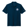 Riel Construction Rec Club Nike Micro Pique 2.0 polo with moisture‑wicking fabric and DTF graphics - Peacoat Navy