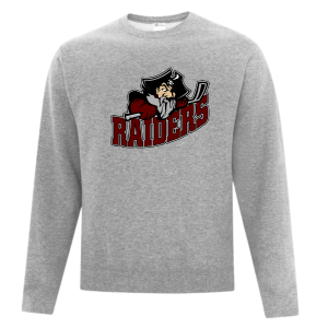 Seven Oaks Raiders fleece crew neck sweater with soft brushed interior and classic athletic fit - Athletic Heather