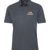 Oak & Hammer moisture‑wicking golf polo with customizable embroidery or DTF decoration - Iron Gray