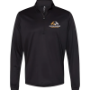 Oak & Hammer Adidas A401 lightweight performance quarter‑zip pullover with moisture‑wicking fabric - Black