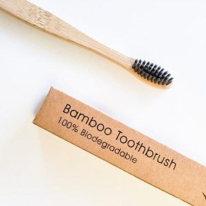 Eco Friendly Natural Bamboo Toothbrush - Activated Charcoal Bristle - Zero Waste | Biodegradable - Image 3