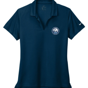 Riel Construction Rec Club Nike Micro Pique 2.0 polo with moisture‑wicking fabric and DTF graphics - Peacoat Navy