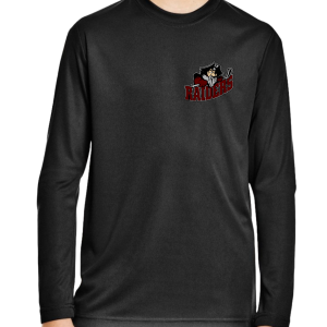 Seven Oaks Raiders performance long sleeve undershirt with moisture‑wicking polyester jersey - Coal Gray