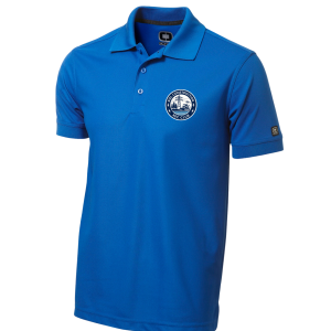 Riel Construction Rec Club OGIO Caliber 2.0 performance polo with moisture‑wicking fabric - Royal Blue