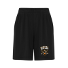 Manitoba Jr. Mayhem youth 5" performance shorts with moisture‑wicking mesh and logo - Black