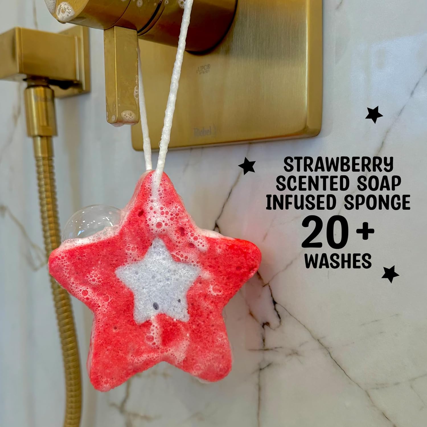 Superstar Soap Infused Sponge in Strawberries and Dreams - Image 4