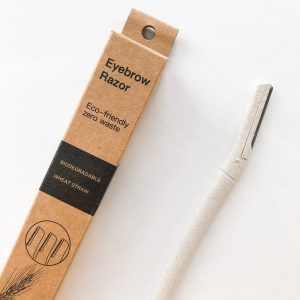 Smile Boutiques Wheat Straw Eyebrow Razor – Biodegradable Dermaplaning Tool (Set of 3)