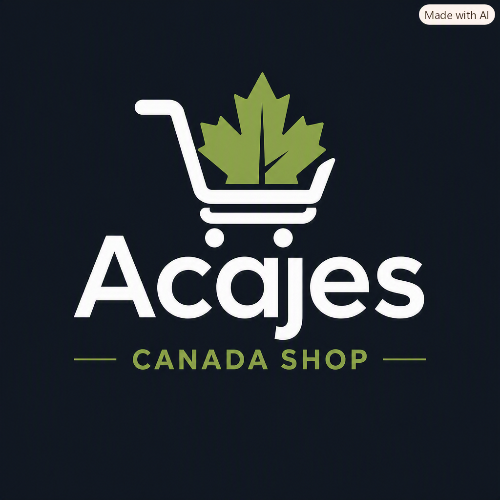 Acajes Canada Shop logo featuring pistachio green accents and clean minimalist design representing Canadian Brands & Importers.