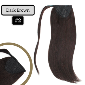 Ponytail Extension 16" Dark Brown #2