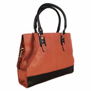 The Signature 17" Leather Laptop Bag, Brown
