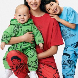 40th Anniversary Adult Printed Poplin Pant Poppy Red - Image 4
