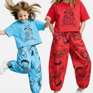 Alternative view of 40th Anniversary Adult Printed Poplin Pant Poppy Red