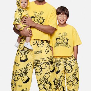 Alternative view of Adult 40Th Anniversary Graphic Boxy T-Shirt Honey Yellow