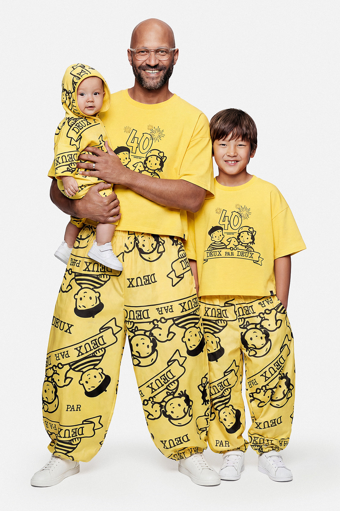 40Th Anniversary Printed Jersey One-Piece Honey Yellow - Image 4