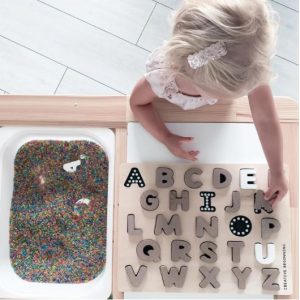 ALPHABET AND NUMBER CHALKBOARD SET - Alphabet & Number Chalkboard Learning Set | Educational Tracing Board for Autism Support | Multi-Sensory Learning Tool - Image 3