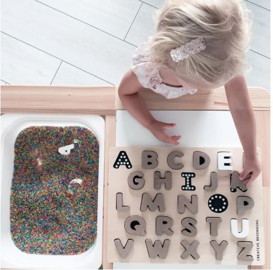 ALPHABET AND NUMBER CHALKBOARD SET - Alphabet & Number Chalkboard Learning Set | Educational Tracing Board for Autism Support | Multi-Sensory Learning Tool - Image 3