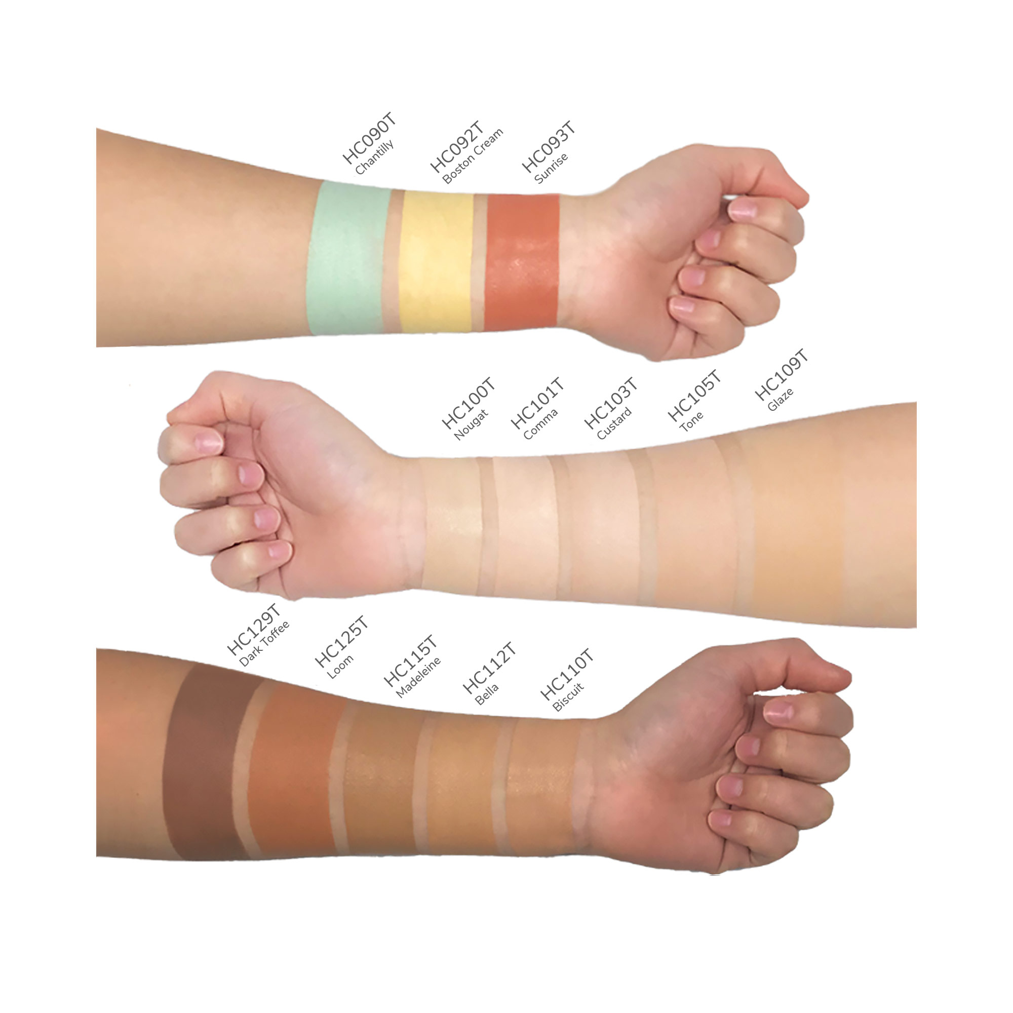Full Coverage Concealer Cream – Brightening & Color Correcting | CAD B | HC115T - Image 4