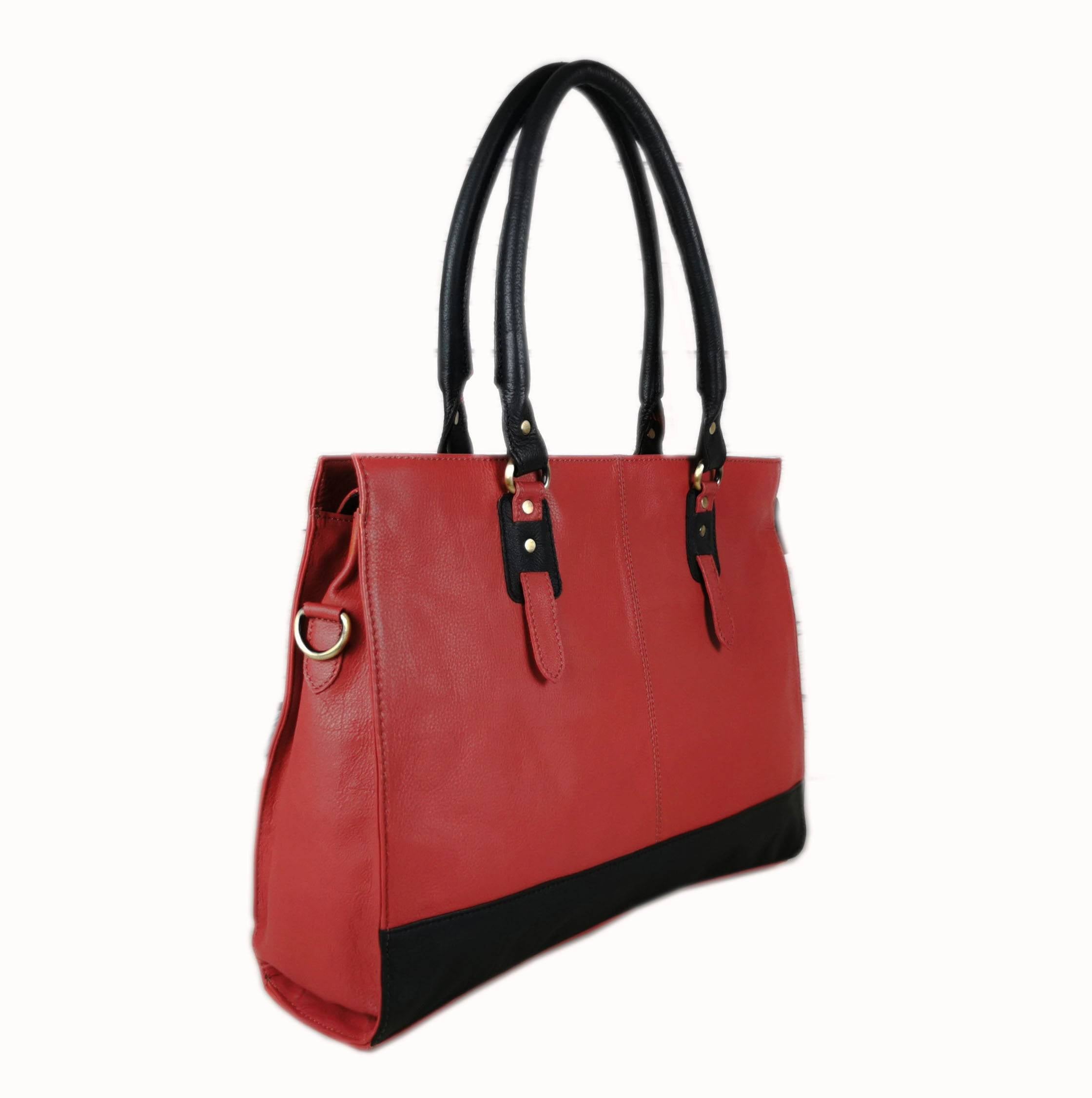 The Signature 17" Leather Laptop Bag, Jasper