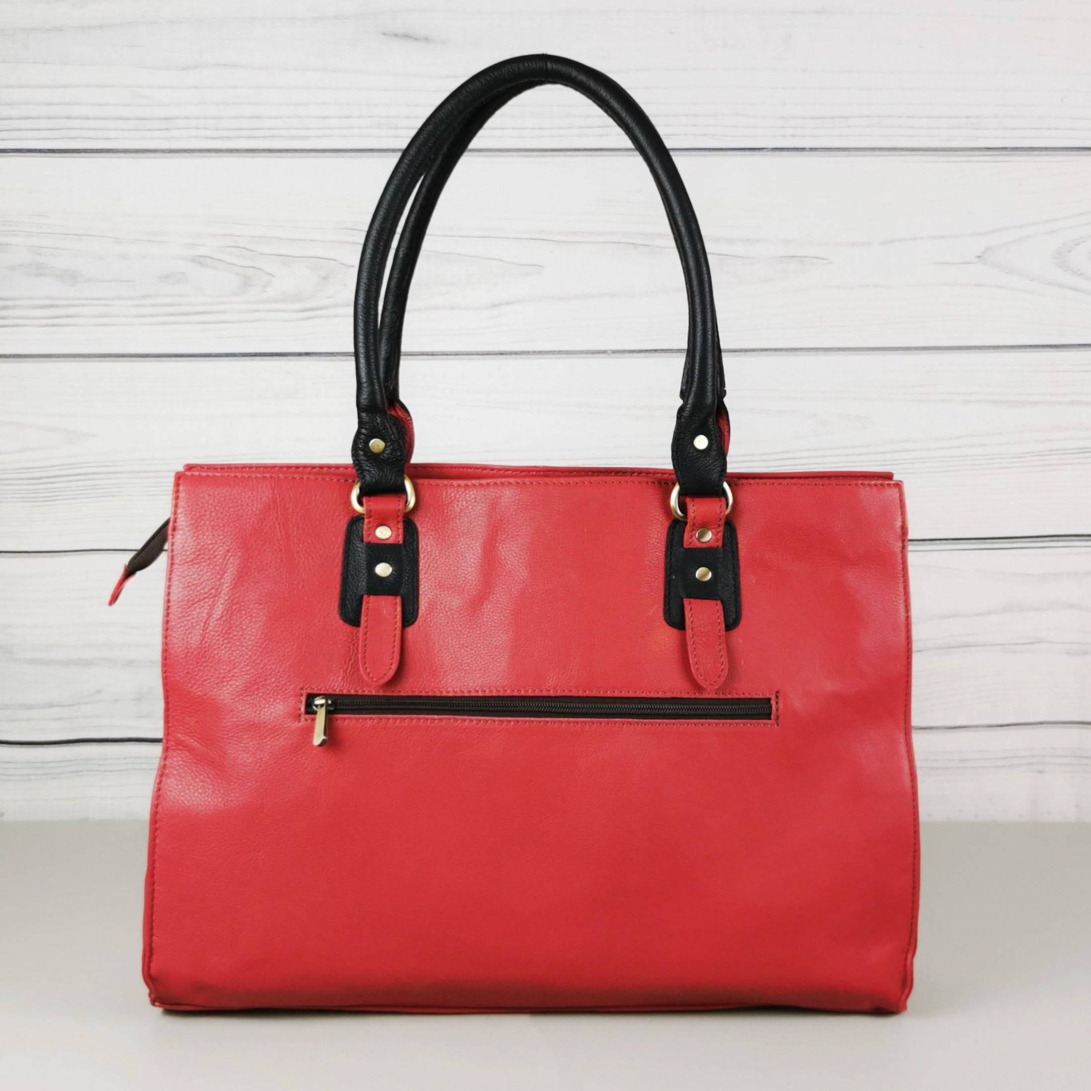 The Signature 17" Leather Laptop Bag, Jasper - Image 5