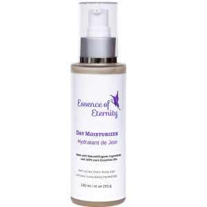 Essence of Eternity Day Moisturizer with almond, avocado, jojoba, and rose for lightweight hydration
