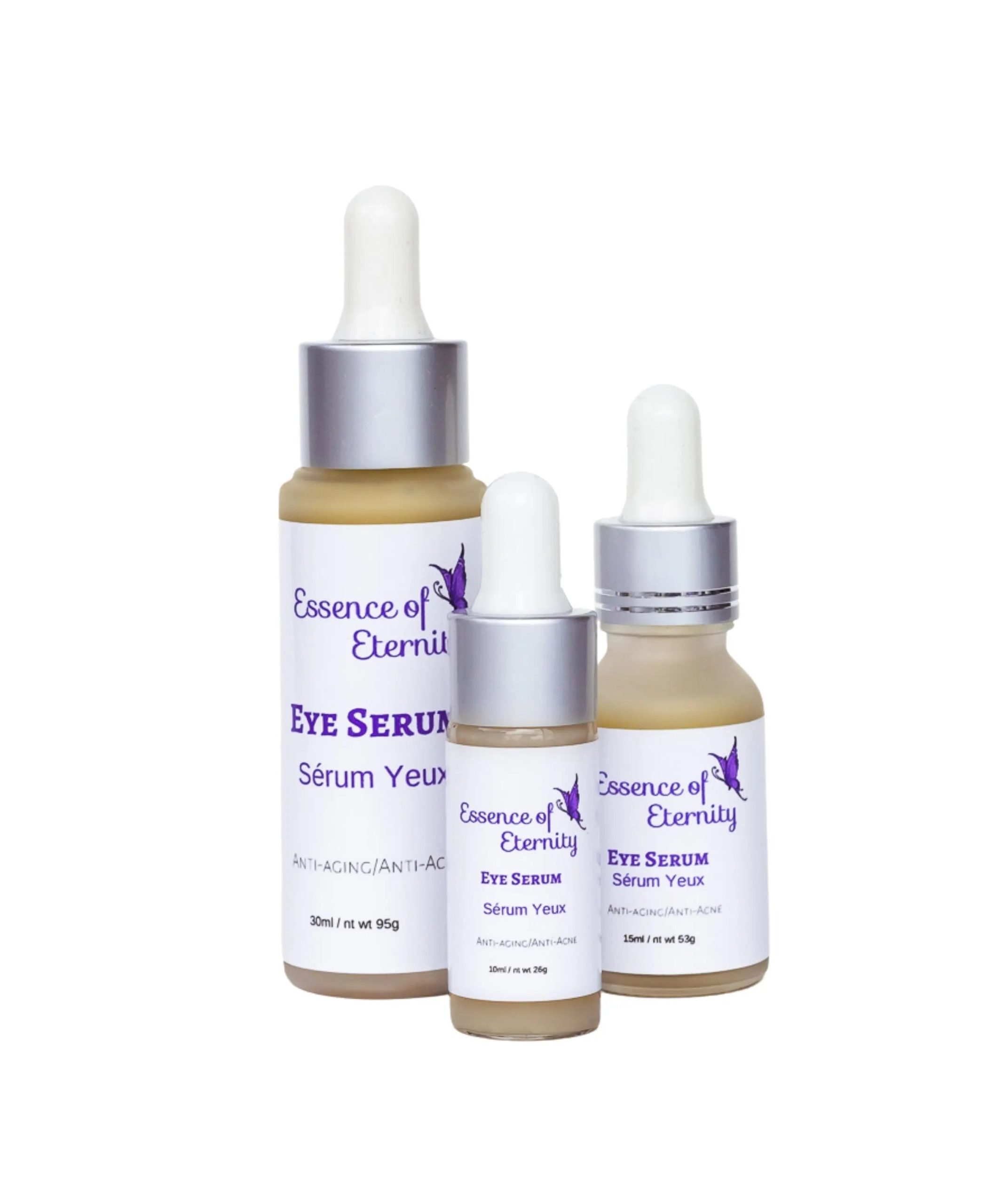 Essence of Eternity Facial Serum with hyaluronic acid, retinol, collagen, and botanical oils for rejuvenated skin