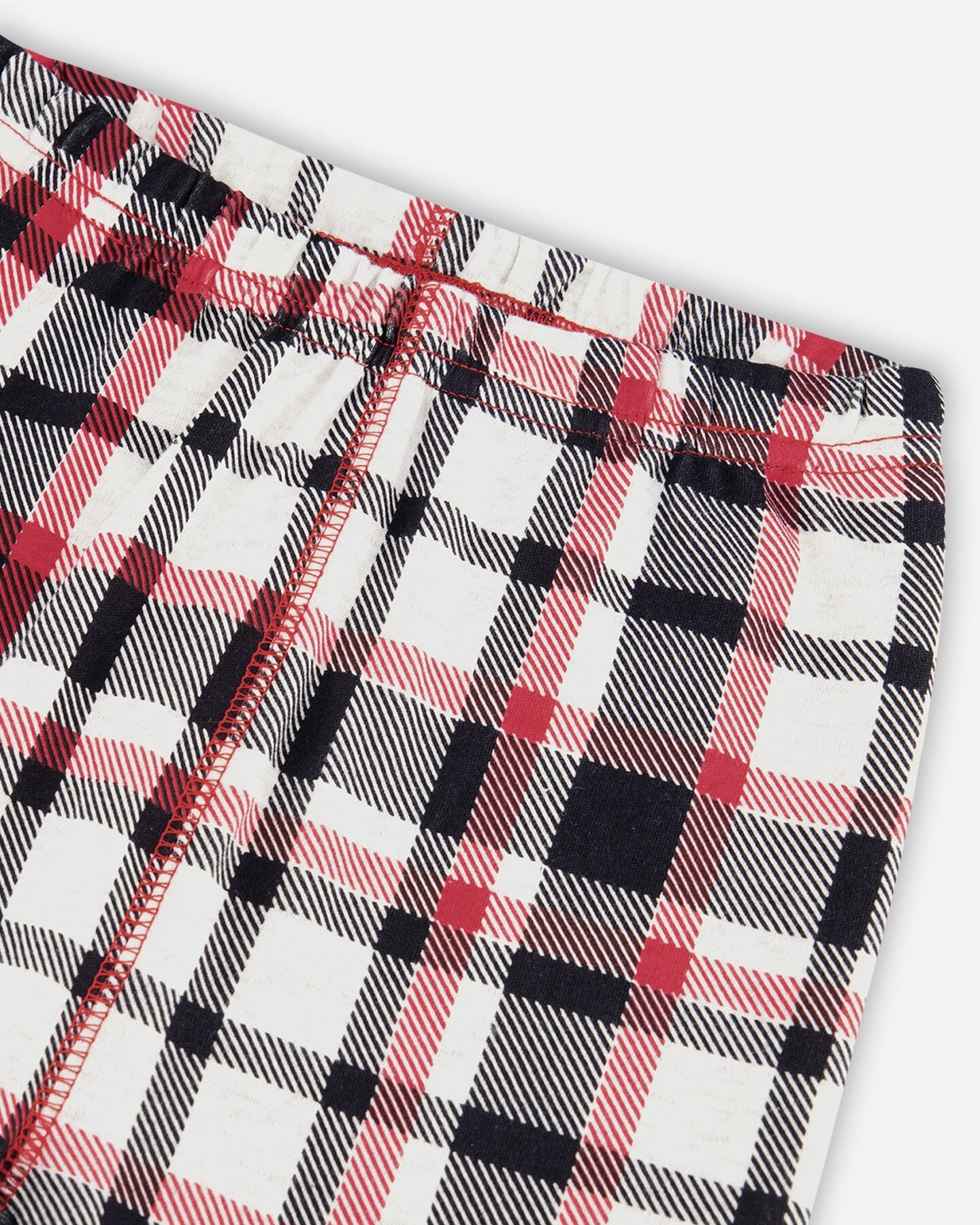 Organic Cotton Printed Dogs Two Piece Pajama Set Oatmeal Mix - Image 5