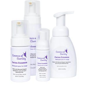 Essence of Eternity moisturizing olive‑oil facial cleanser with essential oils for deep pore cleansing