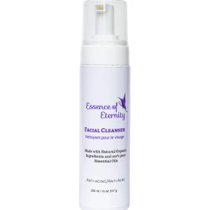 Essence of Eternity moisturizing olive‑oil facial cleanser with essential oils for deep pore cleansing