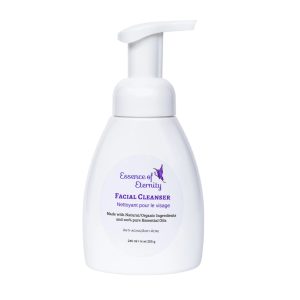 Essence of Eternity moisturizing olive‑oil facial cleanser with essential oils for deep pore cleansing