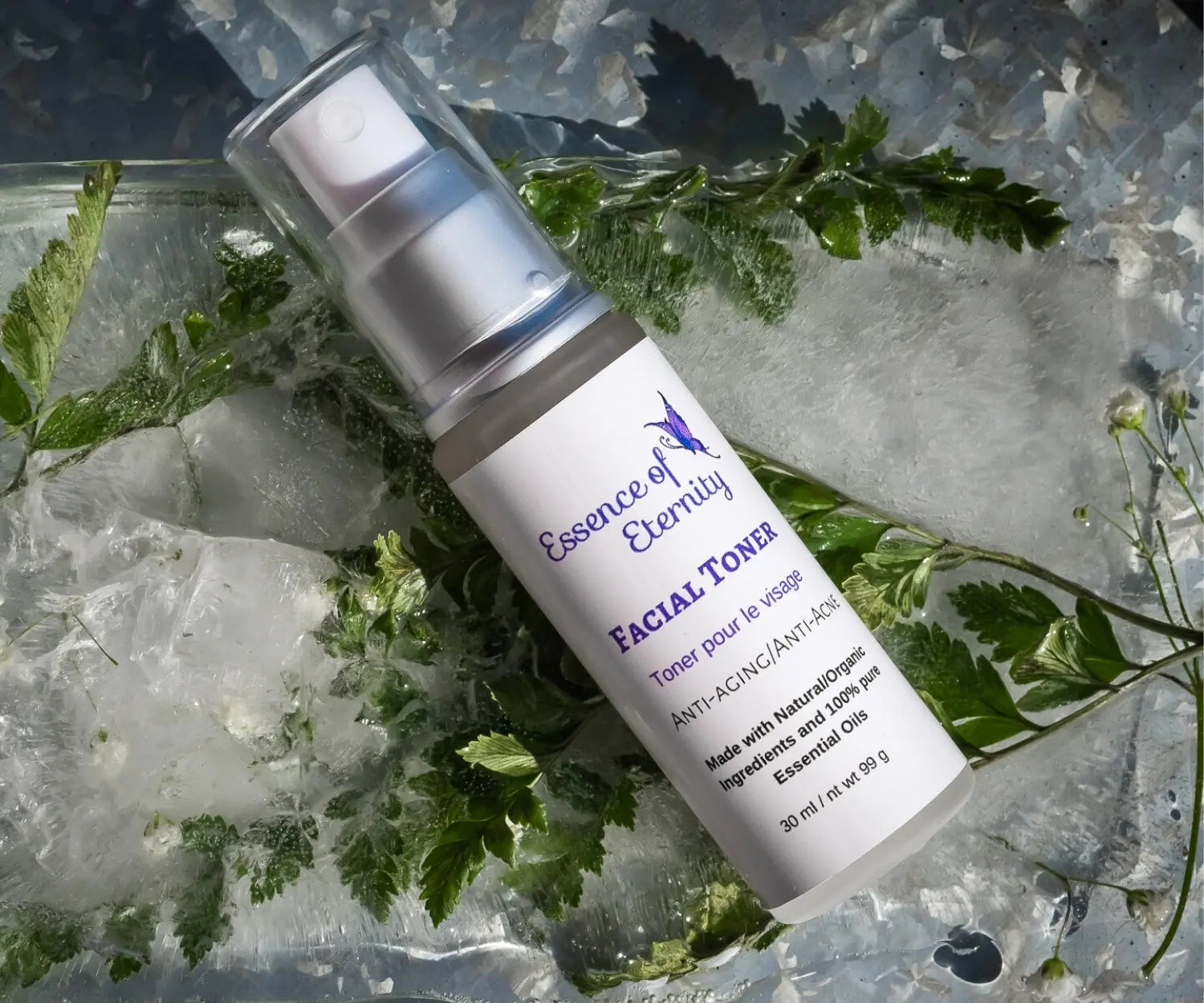 Essence of Eternity Facial Toner with witch hazel and essential oils for balanced, refreshed skin