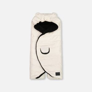 Snuggly Wrap Silver White For Car Seat And Stroller
