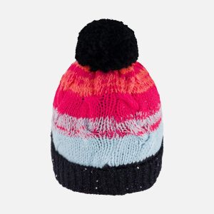 Knit Hat Gradient Blue, Coral And Fuschia - Image 4
