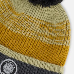 Knit Hat Gray, Spice And Sage - Image 4