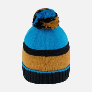 Knit Hat Blue, Black And Spice - Image 3