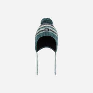 Peruvian Knit Hat Gradient Green