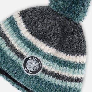 Peruvian Knit Hat Gradient Green - Image 4