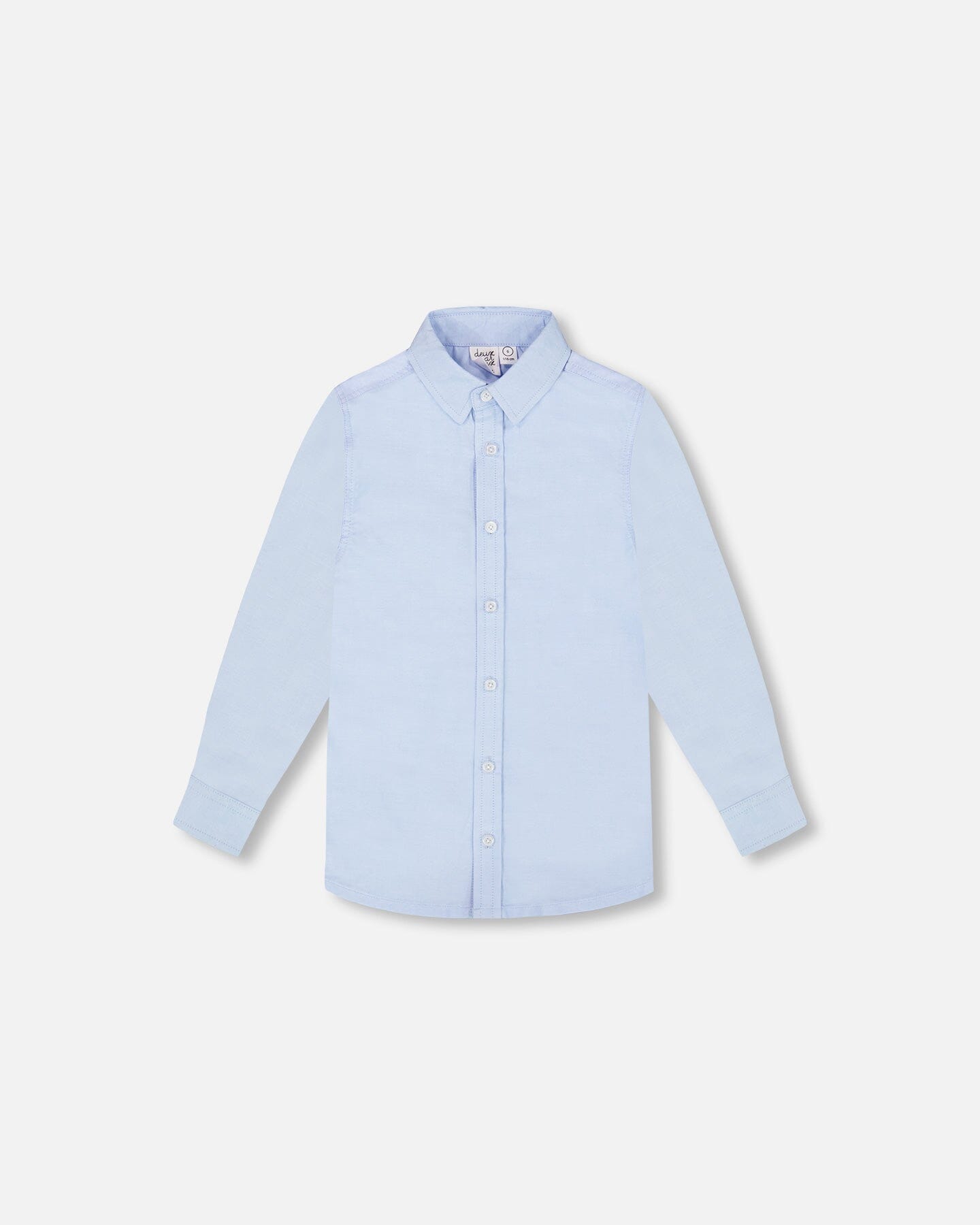 Long Sleeve Button Down Shirt Pale Blue - Image 8