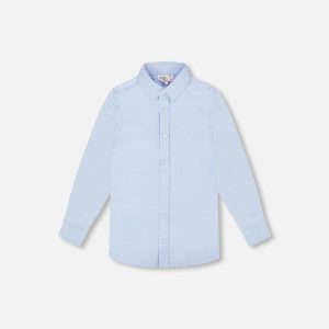 Long Sleeve Button Down Shirt Pale Blue