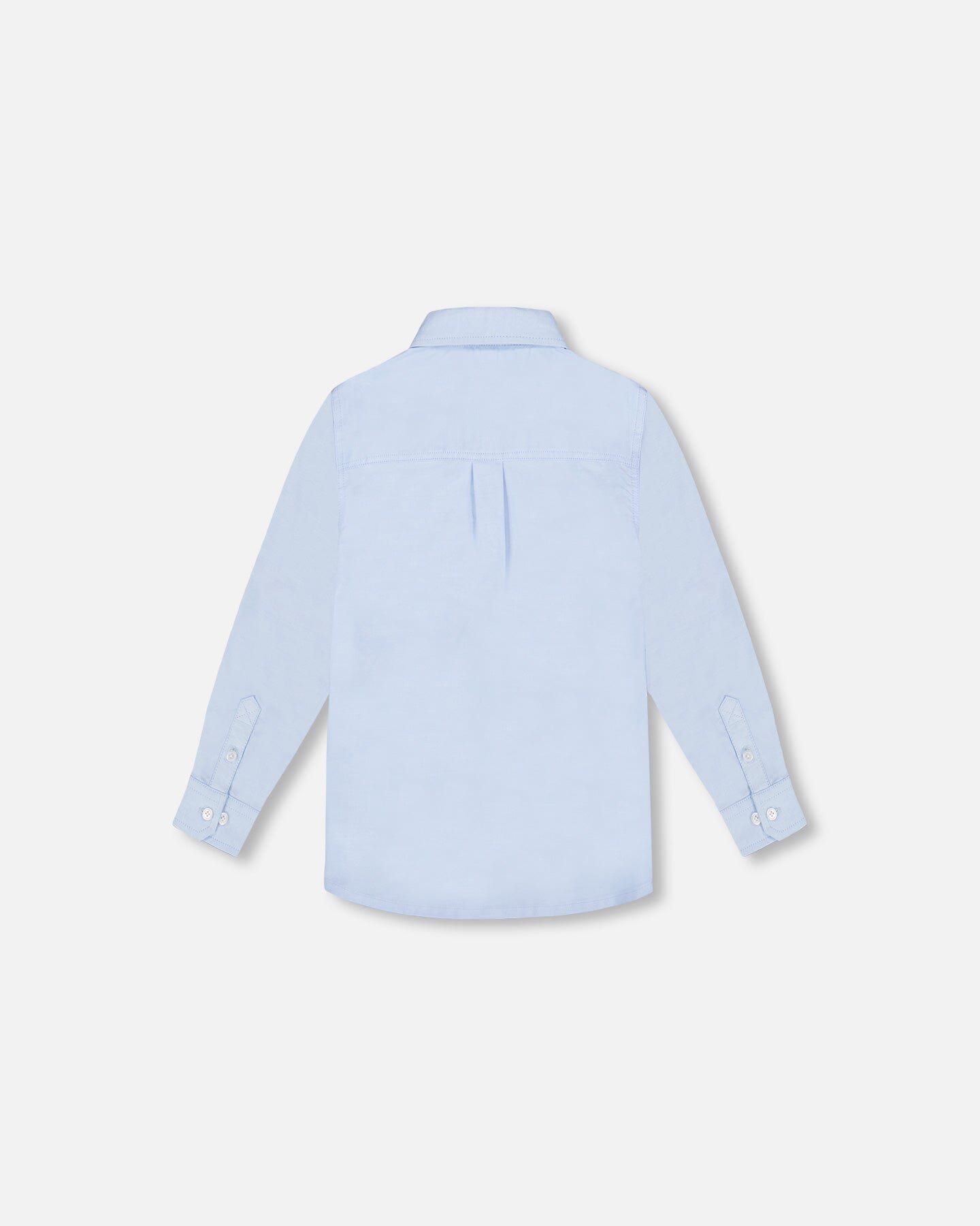 Long Sleeve Button Down Shirt Pale Blue - Image 4