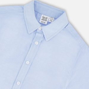 Long Sleeve Button Down Shirt Pale Blue - Image 5