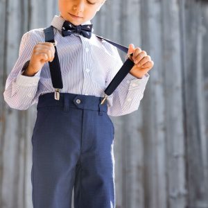 Alternative view of Slant Pocket Bermuda Shorts Navy Blue