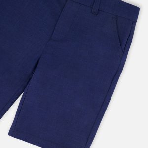 Slant Pocket Bermuda Shorts Navy Blue - Image 5