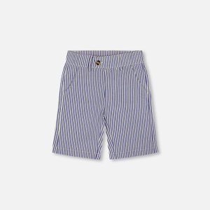 Slant Pocket Bermuda Shorts Royal Blue Striped - Image 5